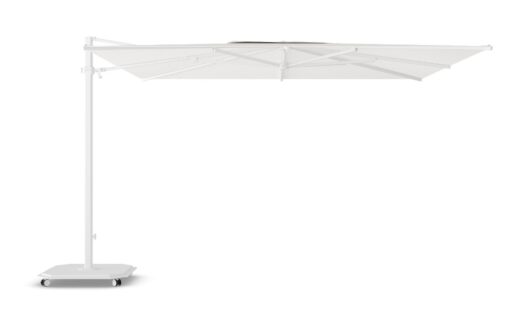 Bjorn modern cantilever umbrella in ground mount base floor plate galvanized steele (6)