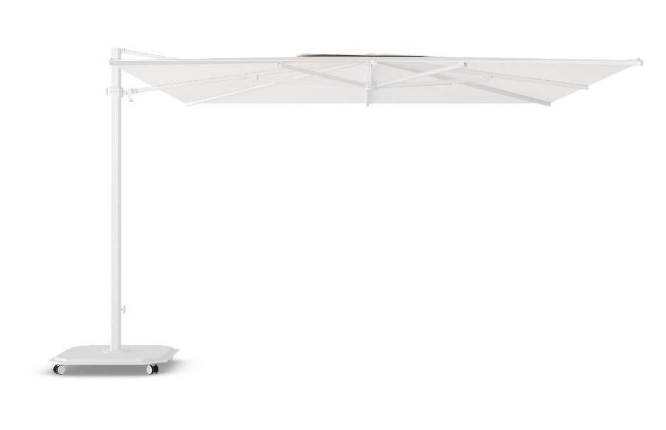 Bjorn modern cantilever umbrella in ground mount base floor plate galvanized steele (6)
